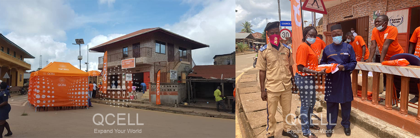QCell opens new Shop in Kailahun
